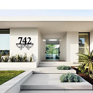 Swirley House Numbers